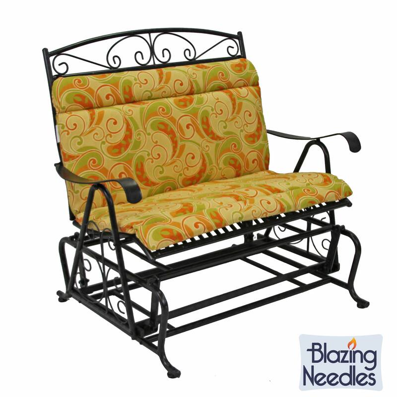 Blazing Needles All-Weather Seat/Back Bench Cushion