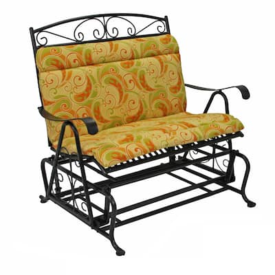 Blazing Needles All-Weather Double Glider Chair Cushion - 43 x 40