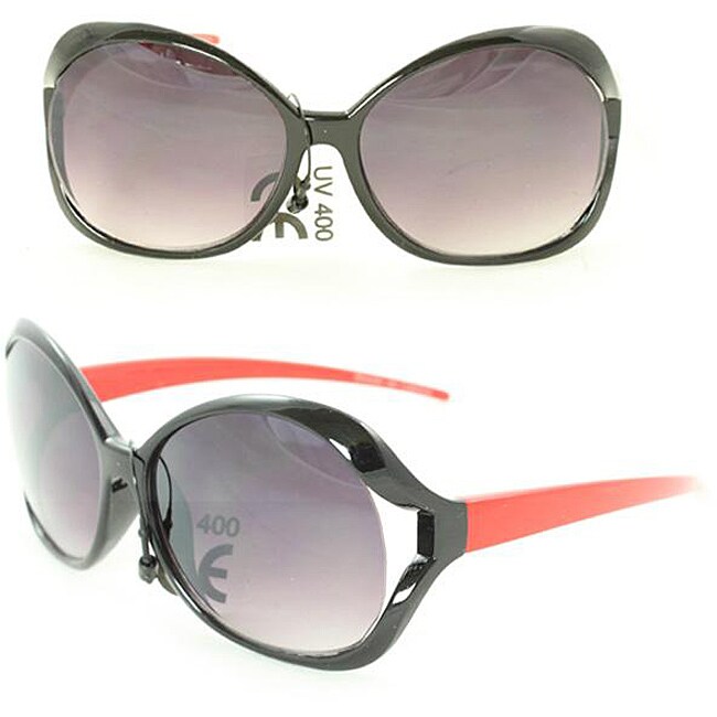 Kids K3117 Black/ Red Plastic Fashion Sunglasses