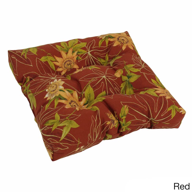 Blazing Needles 20-inch All-Weather Indoor/Outdoor Chair Cushion - Passion Ruby