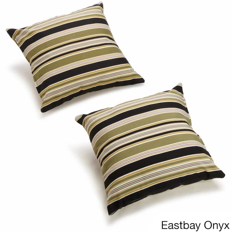 Blazing Needles 18-inch All-Weather Throw Pillow (Set of 2)