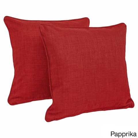 Red Outdoor Cushions Pillows Online At Our Best Blazing Needles 17 Inch Indoor Outdoor Throw Pillow Set Of 2