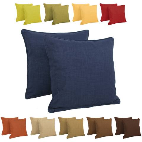 Blazing Needles 17-inch Indoor/Outdoor Throw Pillow (Set of 2) - 20" x 20"