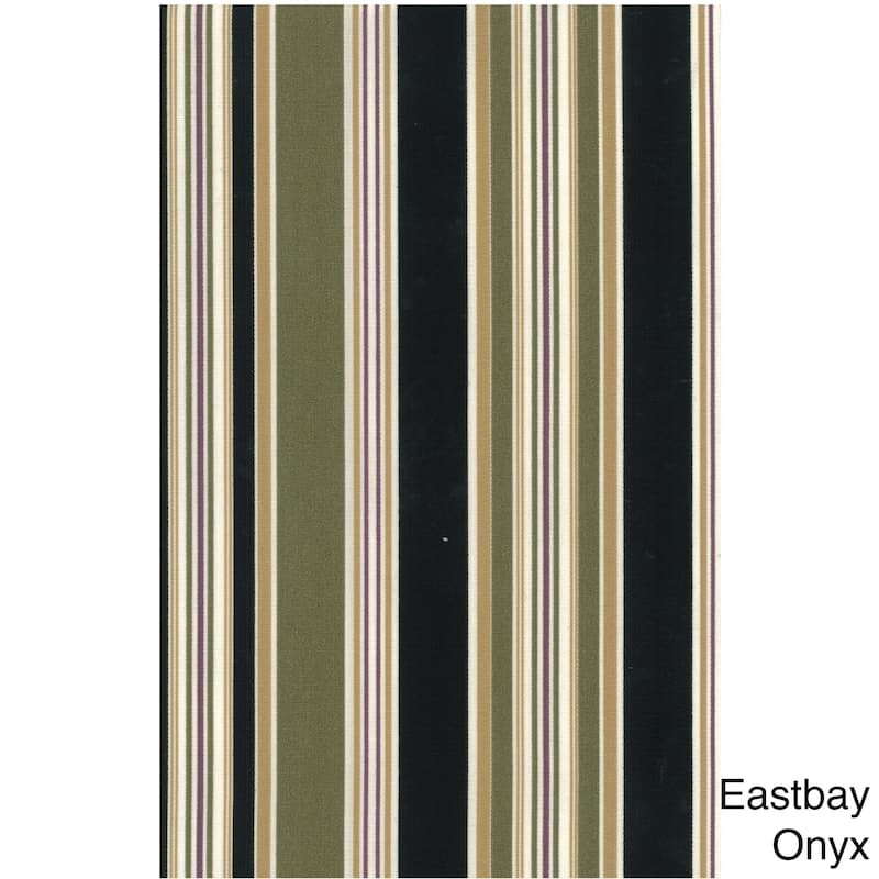 Blazing Needles Patterned All-weather Outdoor Single Glider Chair Cushion - Eastbay Onyx