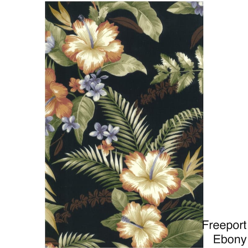 Blazing Needles Patterned All-weather Outdoor Single Glider Chair Cushion - Freeport Floral