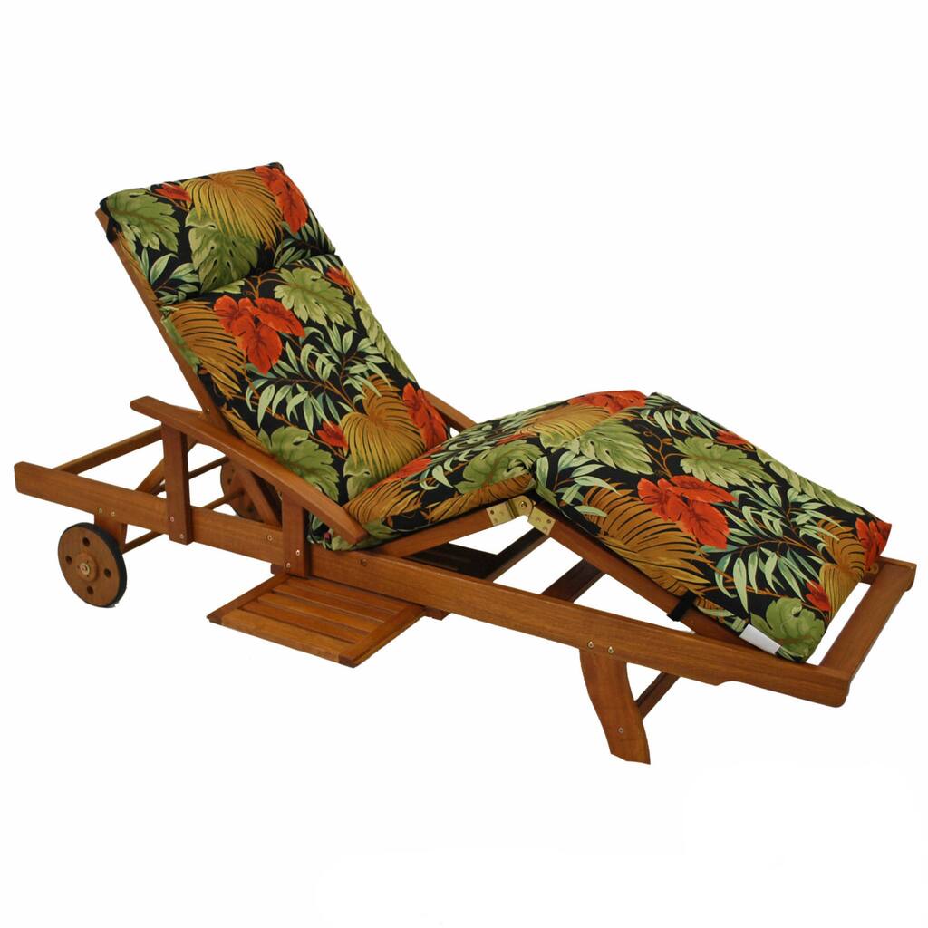 Blazing Needles All-Weather 72-inch Chaise Lounge Cushion - 73 x 24