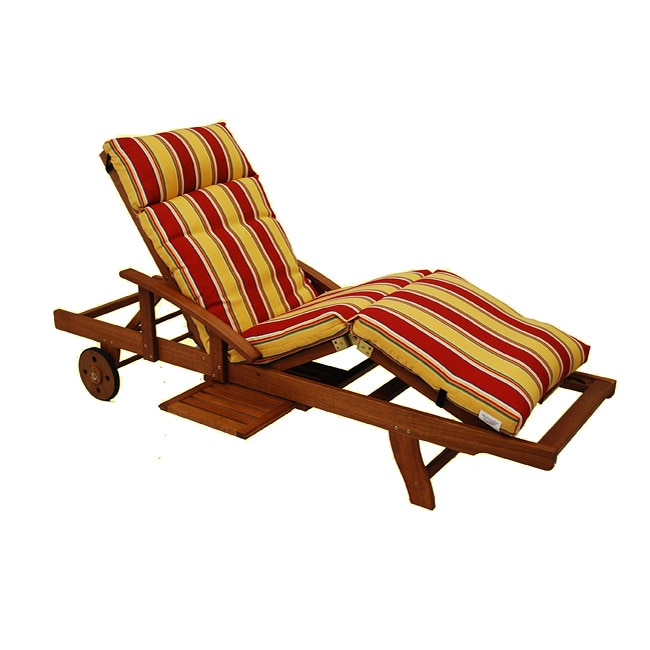 Blazing Needles All-Weather Chaise Lounge Cushion