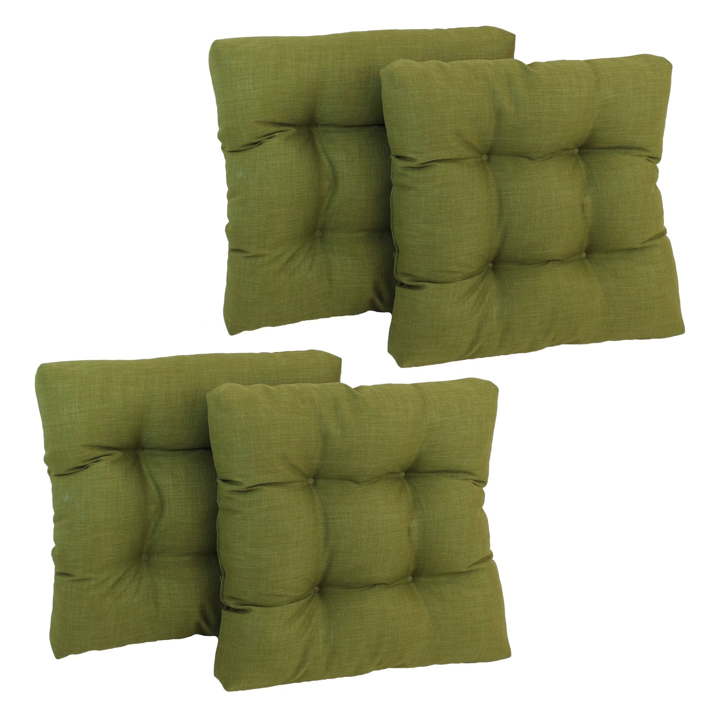 Set Of Four All weather Uv resistant Polyester Squared Outdoor Chair Cushions