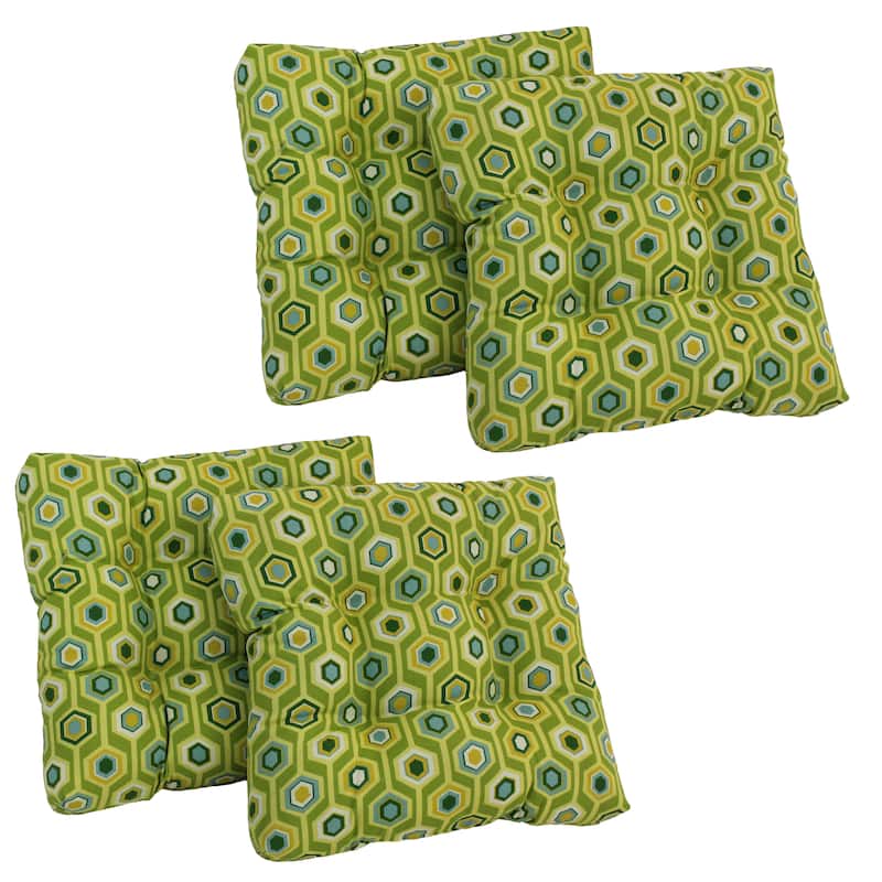 Blazing Needles All-Weather Indoor/Outdoor Chair Cushions (Set of 4)