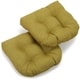 Blazing Needles 19-inch All-Weather U-shaped Chair Cushions (Set of 2) - Thumbnail 3