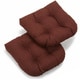 preview thumbnail 20 of 20, Blazing Needles 19-inch All-weather Patio Chair Cushions (Set of 2)