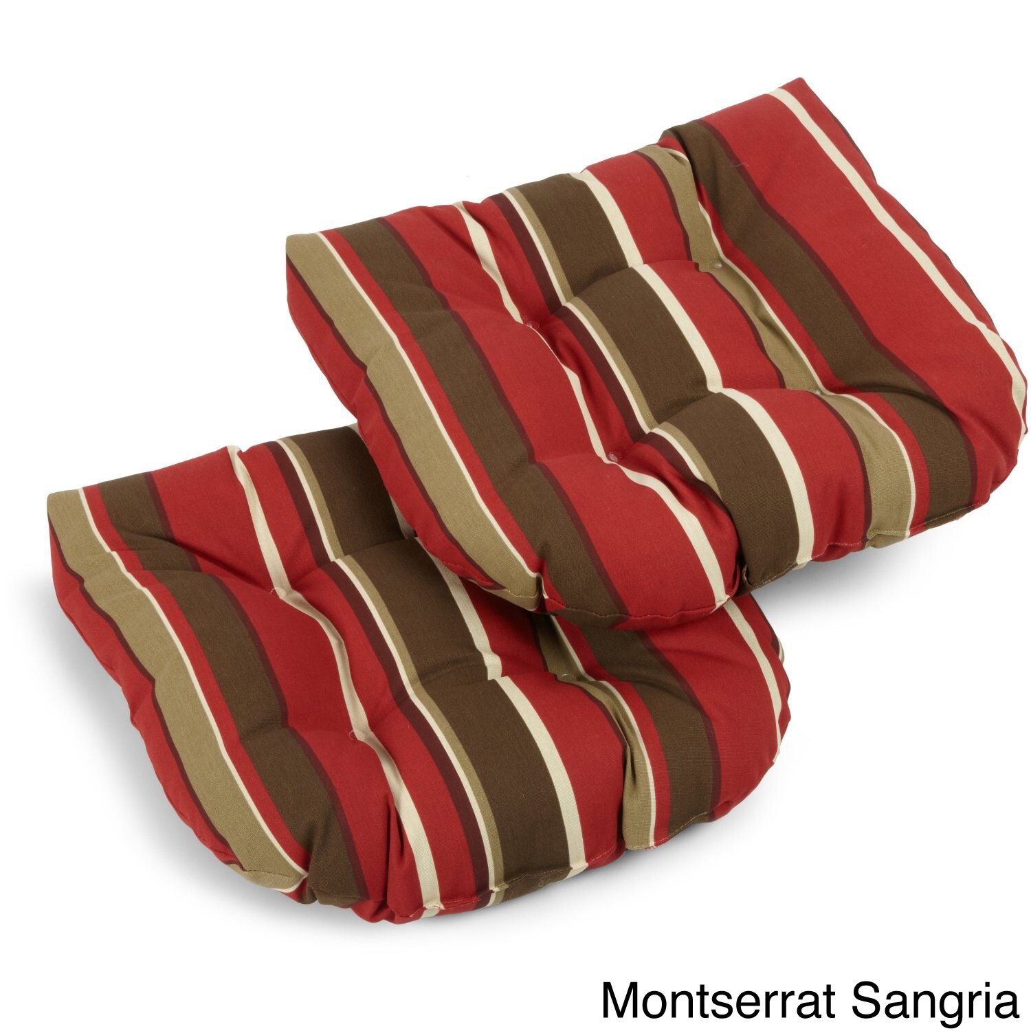 Blazing Needles Tropical/ Stripe All-weather U-shaped Outdoor Chair