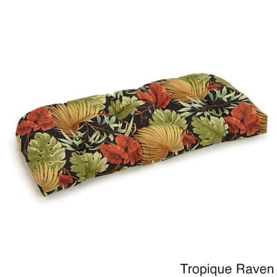 Blazing Needles All-Weather 42-inch U-Shape Bench Cushion