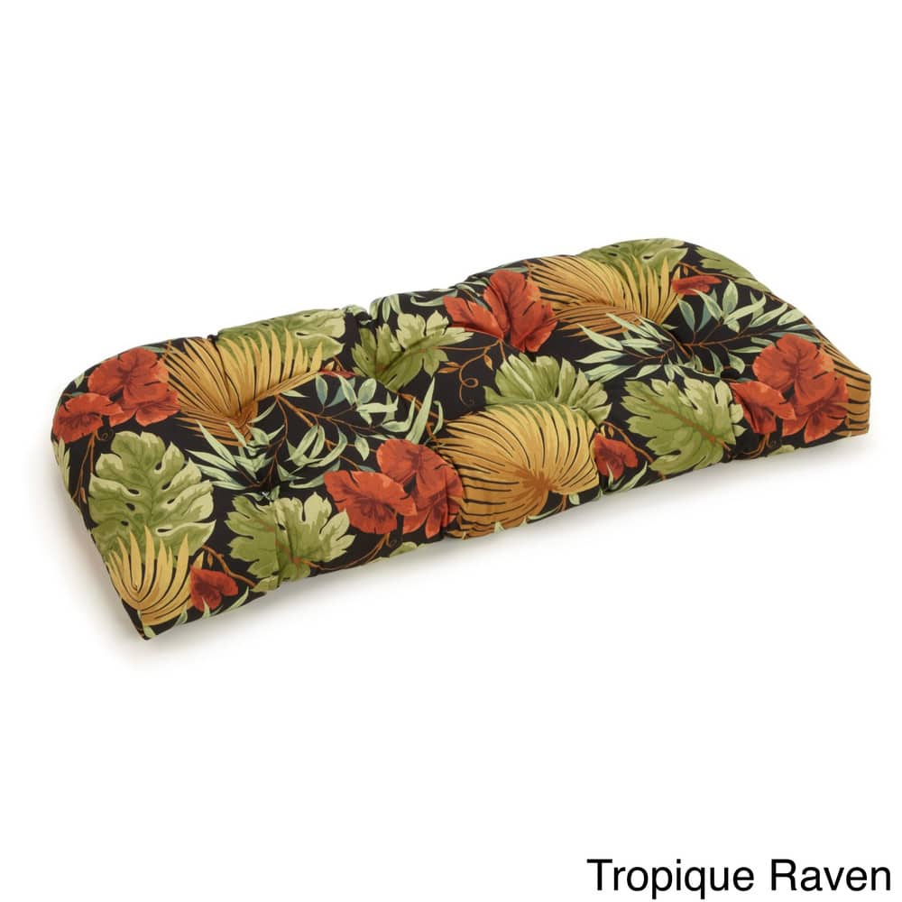 Blazing Needles All-Weather 42-inch U-Shape Bench Cushion