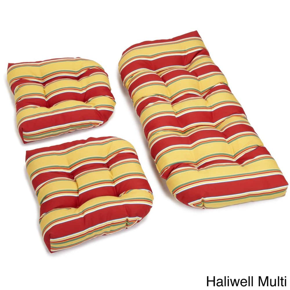 Blazing Needles 3-Piece Settee Cushion Set (Set of 3)