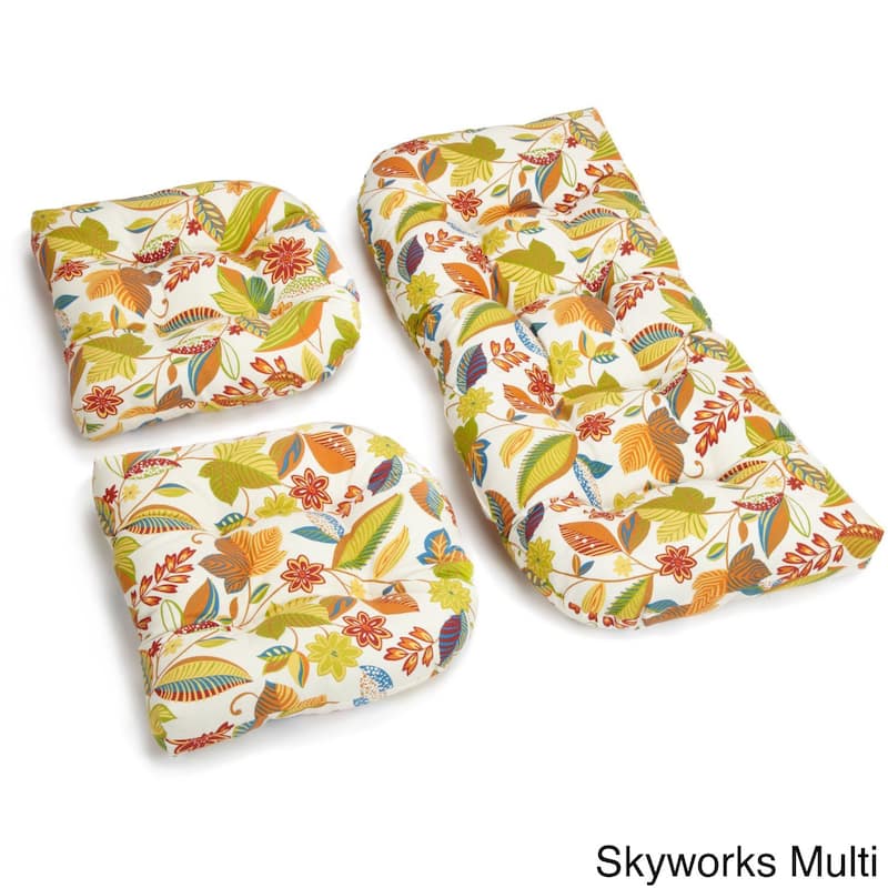 Blazing Needles 3-Piece Settee Cushion Set (Set of 3)