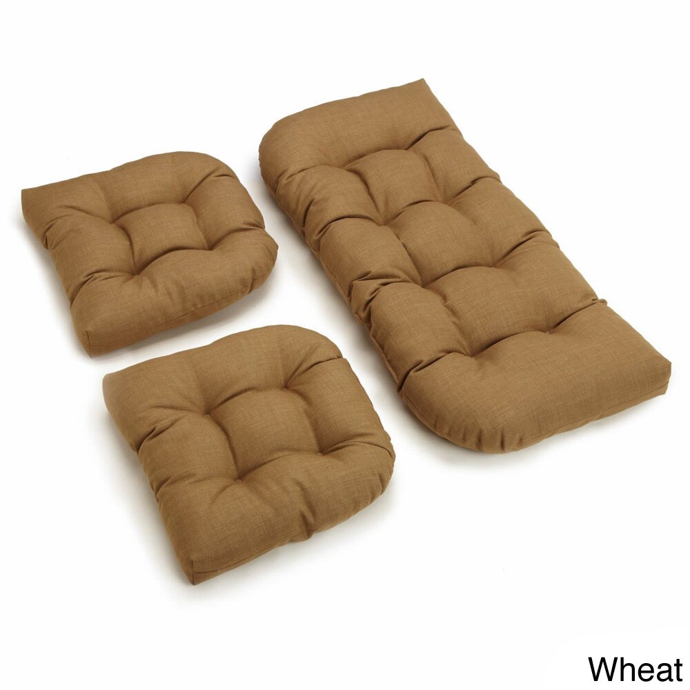 Tufted Outdoor Settee Cushion Set (Set of 3) - Picture 76 of 80