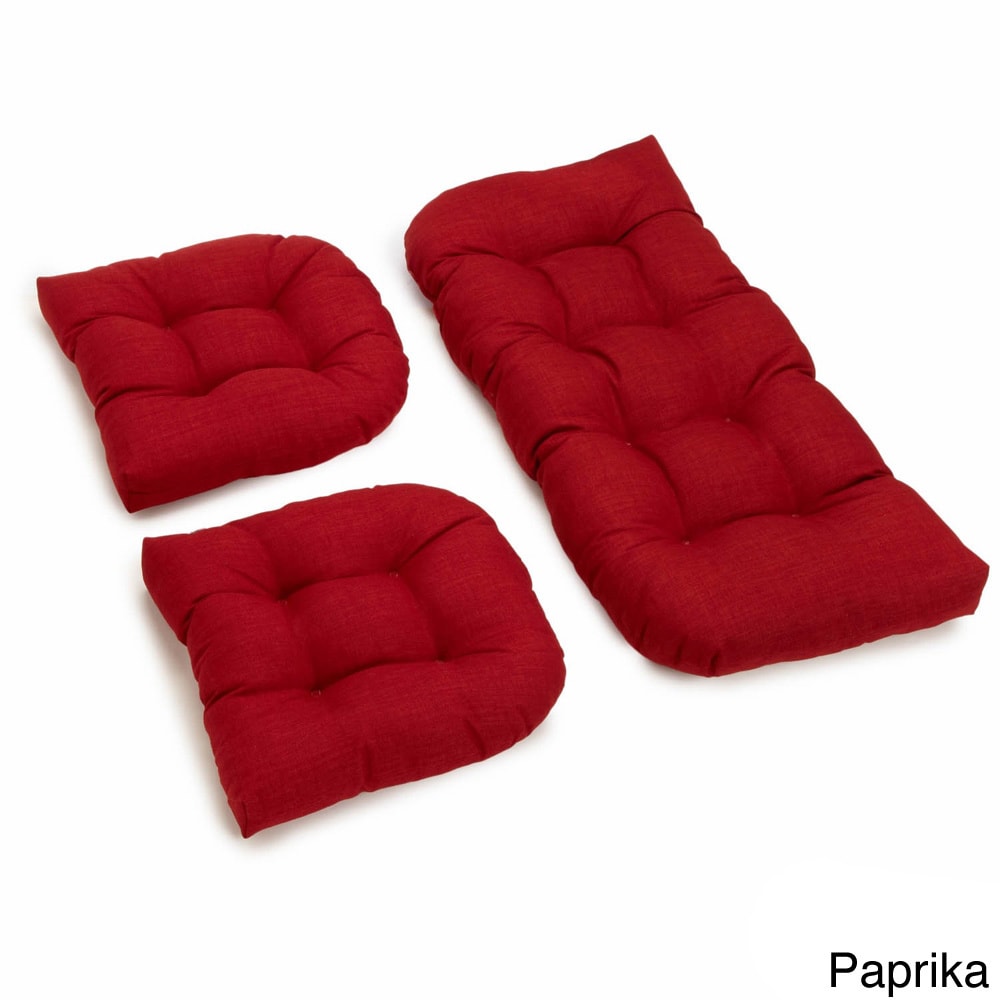 Tufted Outdoor Settee Cushion Set (Set of 3) - Picture 56 of 80