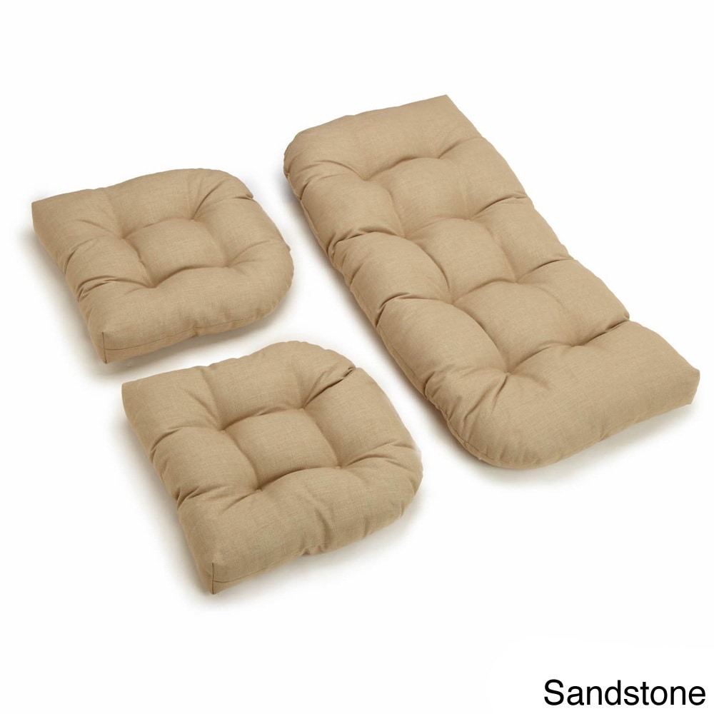 Tufted Outdoor Settee Cushion Set (Set of 3) - Picture 61 of 80