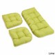 Blazing Needles All-Weather 3-Piece Bench Cushion Set - Thumbnail 2