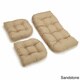 Blazing Needles All-Weather 3-Piece Bench Cushion Set - Thumbnail 5