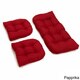 Blazing Needles All-Weather 3-Piece Bench Cushion Set - Thumbnail 3