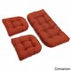 Blazing Needles All-Weather 3-Piece Bench Cushion Set - Thumbnail 4
