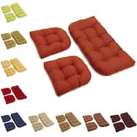 Blazing Needles All-Weather 3-Piece Bench Cushion Set