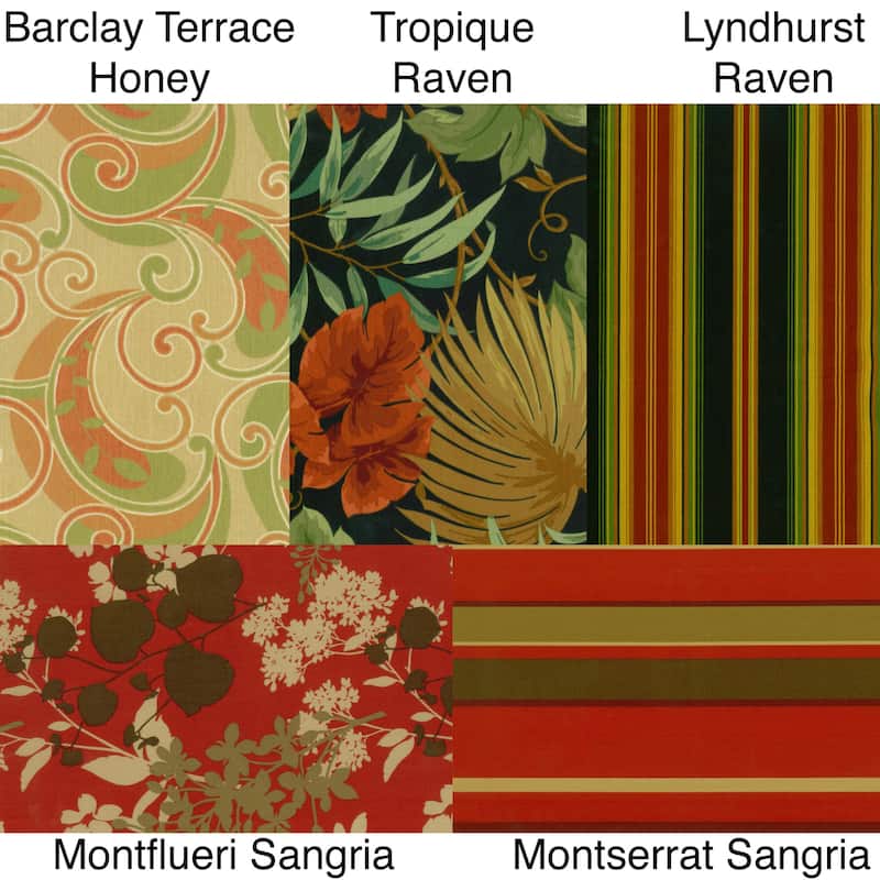 Blazing Needles All-Weather Outdoor Chaise Lounge Cushion - 20 x 20