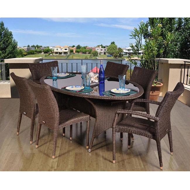 Catania Oval 7 piece Dining Set Today $1,287.99 4.0 (3 reviews)