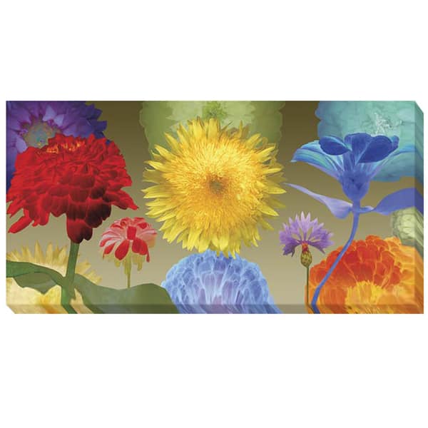 Robert Mertens 'Sunflower Fireworks' Canvas Art - Overstock - 5745209