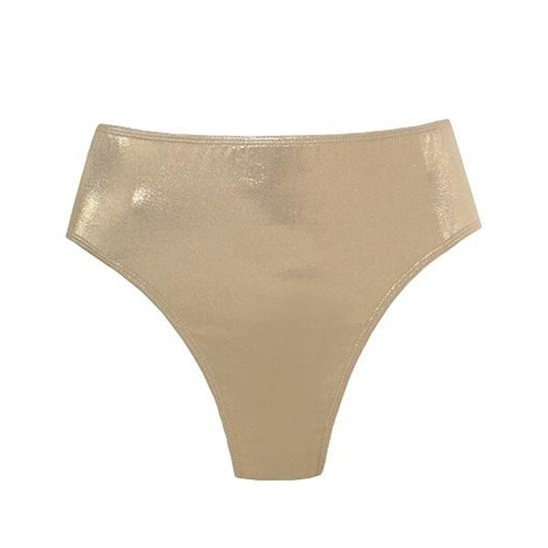 gold swim bottoms