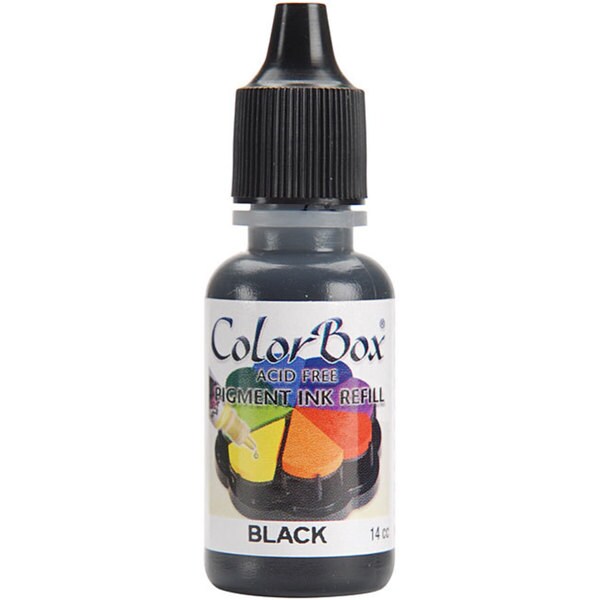 Colorbox Acid free Black Ink Pigment Refill (0.47 ounce Bottle
