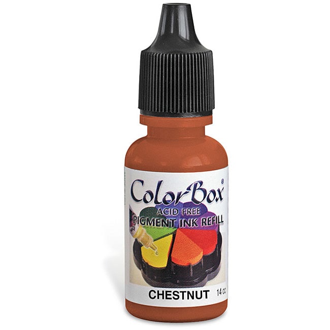 Colorbox Chestnut Ink Refill (ChestnutThis package contains one 0.47 ounce bottle of pigment inkInkpad not includedConforms to ASTM D4236 )