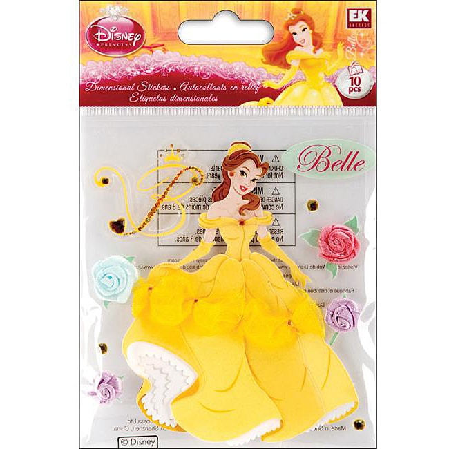 Disney Dimensional Beauty And The Beast Sticker Sheet