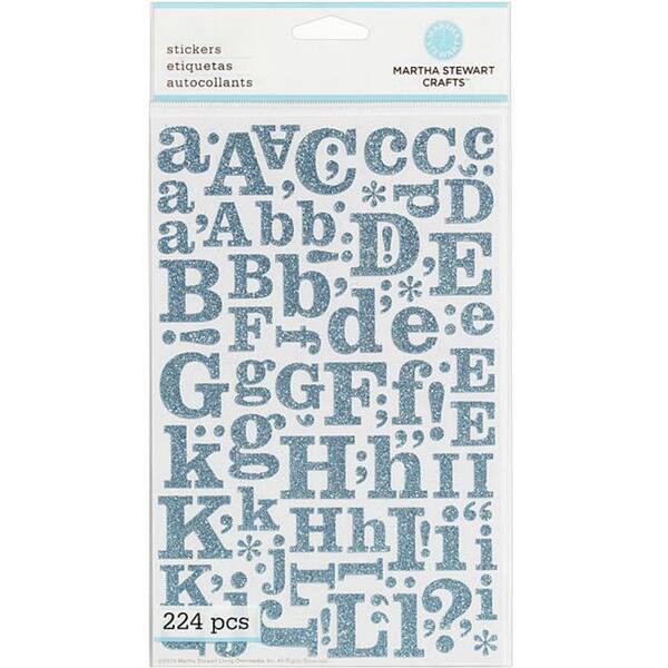 Martha Stewart Large Blue Glitter Alphabet Stickers - Bed Bath & Beyond ...