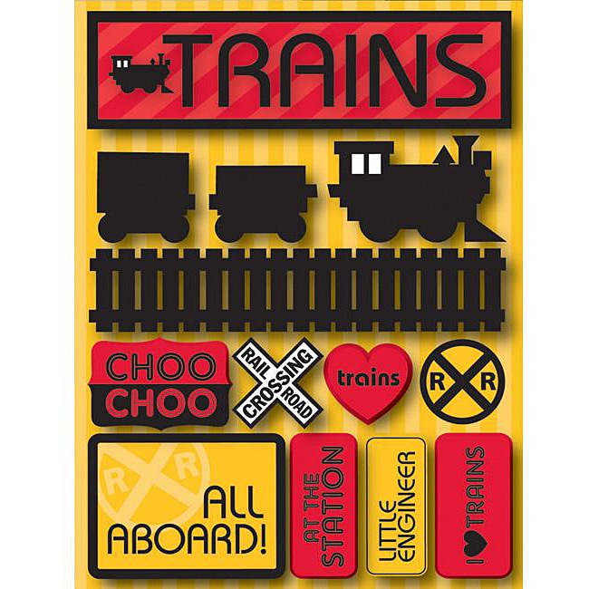 Signature Dimensional Trains Stickers