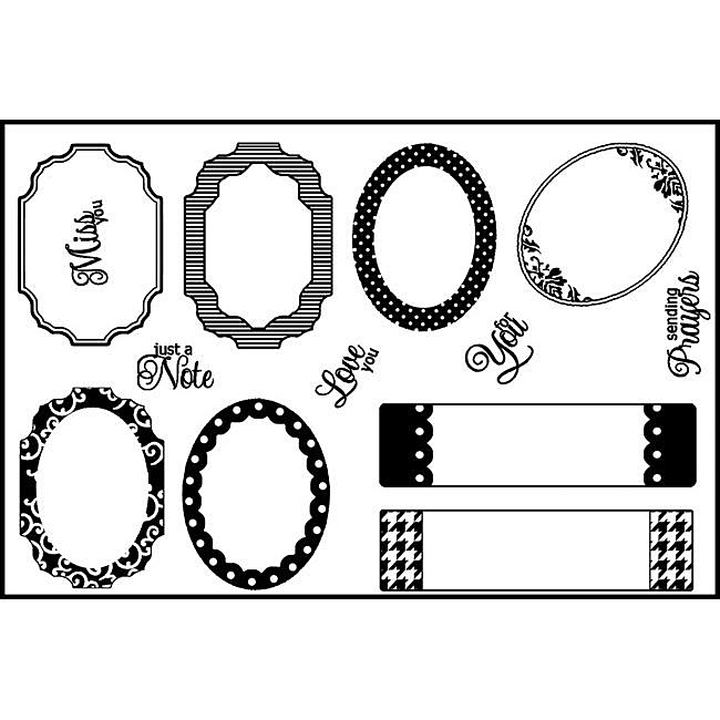 Spellbinders Tag Accents Clear Stamps