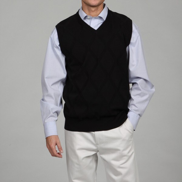 Oscar De La Renta Men&#39;s Sweater Vest FINAL SALE - Free Shipping On Orders Over $45 - Overstock ...