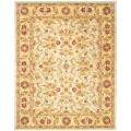 Safavieh Handmade Classic Grey/ Light Gold Wool Rug - 7'6 x 9'6