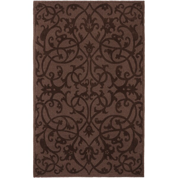 Safavieh Handmade Irongate Brown New Zealand Wool Rug - 7'6 x 9'6