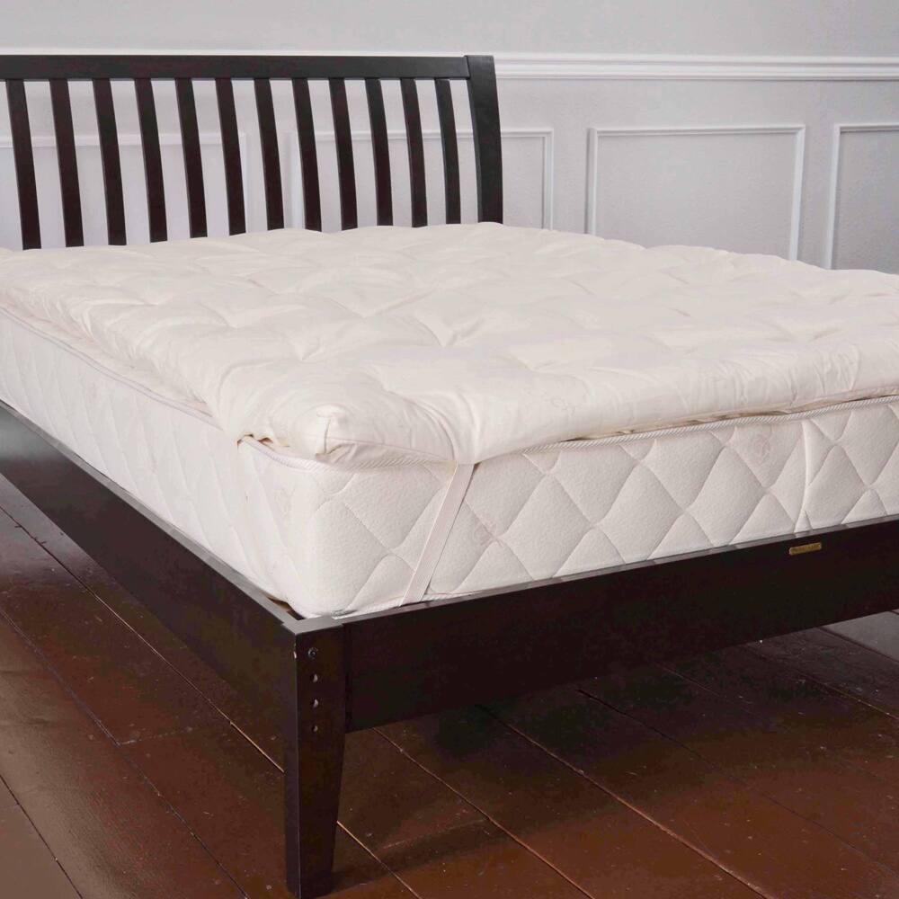 Organic Eco-Valley Wool 1.5-inch Twin XL-size Mattress Pad