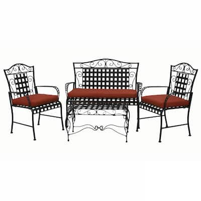 Blazing Needles All-Weather 3-Piece Settee Cushion