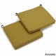 Blazing Needles 19-inch Indoor/Outdoor Chair Cushions (Set of 2) - 19" x 19" - Thumbnail 4