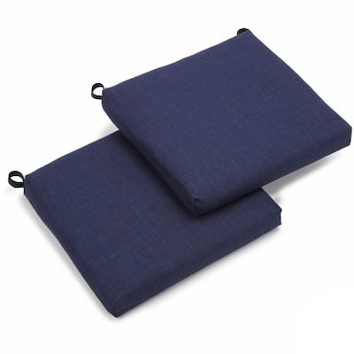 Blazing Needles 19-inch All-Weather Chair Cushion (Set of 2) - 19" x 19"