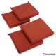 Blazing Needles 20-inch All-Weather Indoor/Outdoor Chair Cushion (Set of 4) - Thumbnail 4