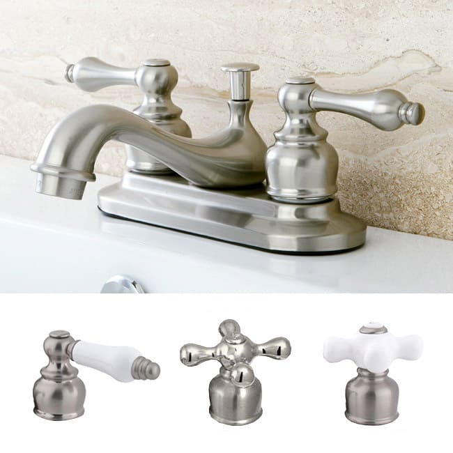 Kingston Brass Satin Nickel Classic Two-handle Bathroom Faucet