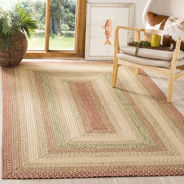 Safavieh Handwoven Indoor/Outdoor Reversible Multicolor Braided Area