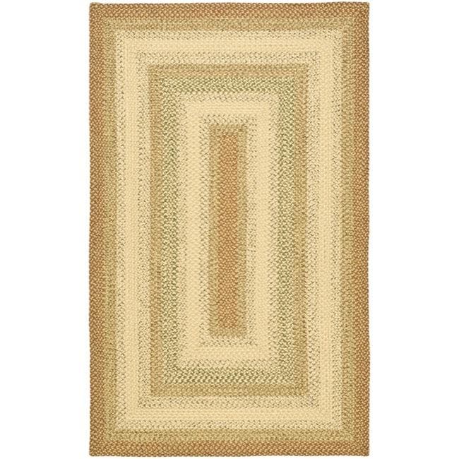 Hand woven Indoor/outdoor Reversible Multicolor Braided Area Rug (6 X 9)