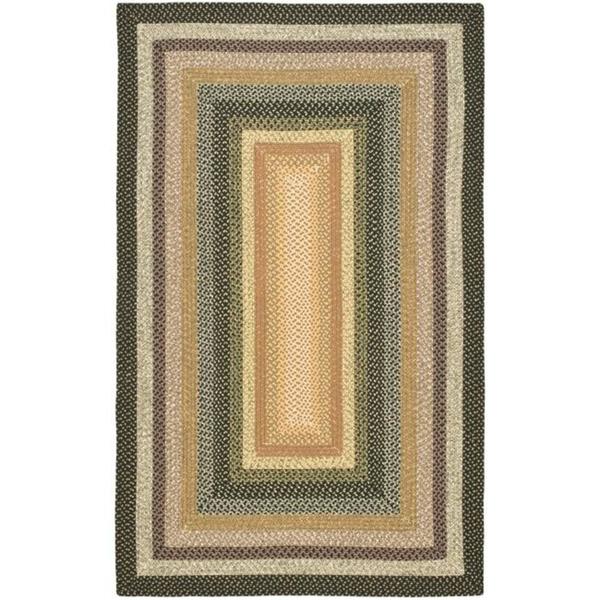 Safavieh Hand-woven Indoor/Outdoor Reversible Multicolor Braided Rug - 9' x 12'